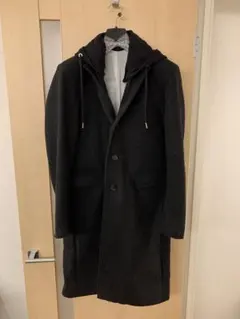 美品　DIESEL フード付きチェスターコート