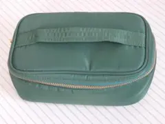 無地 バニティポーチ グリーンのサムネイル