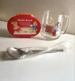 ミスタードーナツガラスマグカップ＋お弁当箱＋スプーン　非売品ミスタードーナツ