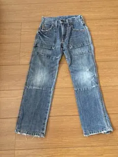 EDWIN デニムブルー ストレートパンツ 120サイズ