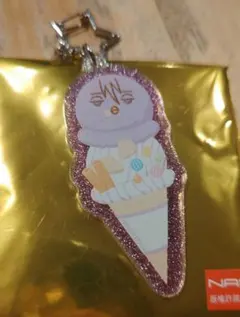 黒子のバスケ　ひよこのバスケ　アイス　ラメアクリルキーホルダー　紫原敦