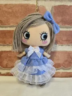 イルメール　イーマリーちゃん　ハッピードールワンピース　オックスブルー生地使用1