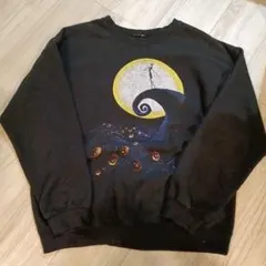 y*様 【希少】ディズニー ナイトメア スウェット 黒 ジャック 満月 古着