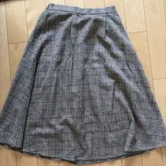 Honeys チェック柄 フレアスカート Lサイズ