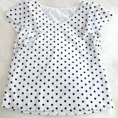 プロポーションボディドレッシング ドットブラウス 水玉