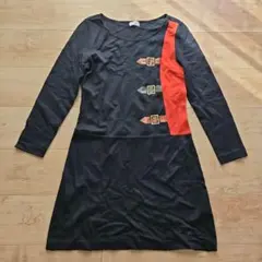 ☆Roberta di camerinoネイビーベルトデザインワンピース美品☆のサムネイル
