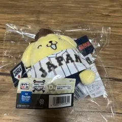 侍ジャパン　サンリオ　タイトーくじ　ポムポムプリン カラビナ付きマスコット