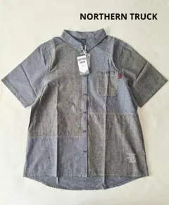 NORTHERN TRUCK ノーザントラック 半袖 切替 ブラウス シャツ Mのサムネイル