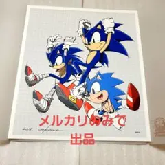 ソニック SONIC セガ アートイラスト サイン入り シリアルナンバー入り 