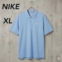 NIKE ナイキワンポイントロゴ刺繍 スウォッシュ ポロシャツ XL