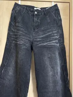 MENES ブラックデニム パンツのサムネイル