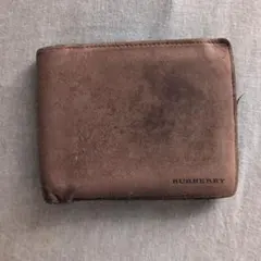 美品》BURBERRY 2つ折り財布 ブラウン - メルカリ