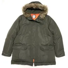 ★美品★GAP ギャップ★B-9 ダウンコート★XL★緑　カーキ　グリーン★