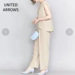ユナイテッドアローズ 定価2,2万 ダブルクロス ワイド オールインワン 結婚式のサムネイル