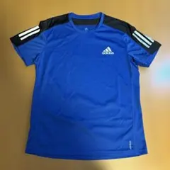 adidas アディダス　ランニングTシャツ ブルーMサイズ