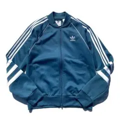 Ｆ*Ｉ様 【名作】adidas AUTH TT トラックジャケット ブルー ホワ
