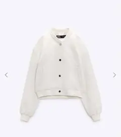 ZARA ホワイト クロップドジャケット