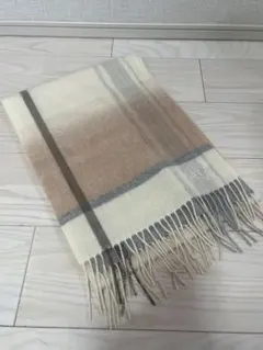 【FURLA】フルラ カシミヤ100%マフラー オンブレチェック