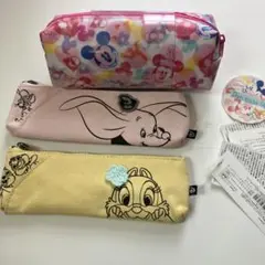 ディズニーキャラクター ペンケース 3点セット