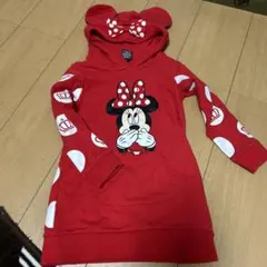 ミニーマウス フード付きトレーナー