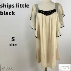 訳有美品 シップスリトルブラック ひざ丈ワンピース パーティドレス レース 上品