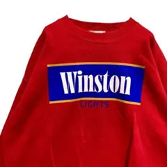 FACD タバコ スウェット 赤 ウィンストン Winston スモーク ロゴ