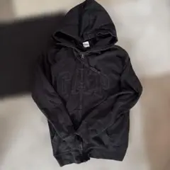 GAP ギャップ ジップアップパーカー ブラック