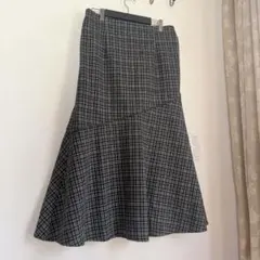 試着のみ✨️ クレット ツイード マーメイドスカート 3L