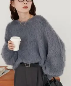 ディスコート　フェザーヤーン2WAYワンショルプルオーバー