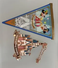 ディズニーリゾート ガーランドキーチェーン　バッグチャーム　シンデレラ城