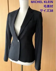 MICHEL KLEIN ( ミッシェルクラン)毛素材　ジャケット　サイズ38