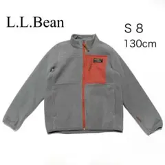L.L.Bean S8 グレー×コーラル フリースジャケット 130cm相当