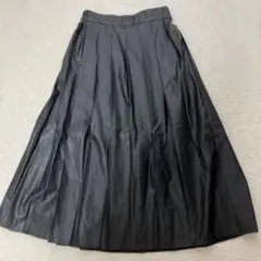 タグ付き　ラコレ　プリーツスカート　合成皮革　S
