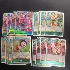 緑おまけ付き　ワンピースカード【ヒロインズエディション】　 たしぎ SR4枚