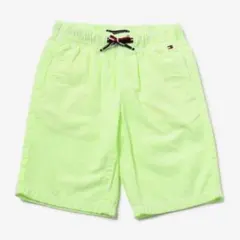 【美品】トミーヒルフィガー　シアサッカーハーフパンツ　140cm　ライトグリーン