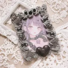 【11】 ホイップデコ トレカデコ　グレー　くま　悪魔