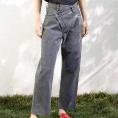 COEL YANUK ヤヌーク アシメントリーストレートデニム 24インチ