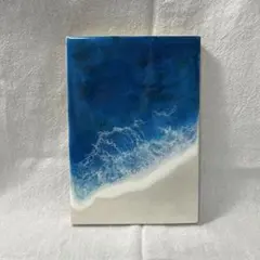 aki resin art エポキシ樹脂 波のアート作品 約30x20cm