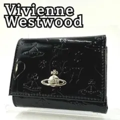 Vivienne Westwood オーブロゴ がま口 三つ折り財布 ブラック