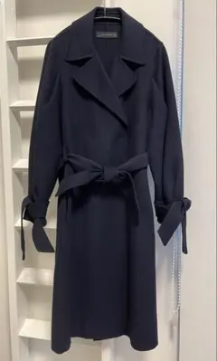 美品　ザラ　ZARA WOMAN ネイビー ロングコート　L