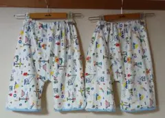 おねしょズボン おねしょケット カラフル乗り物柄トレーニングパンツ 2枚 西松屋のサムネイル