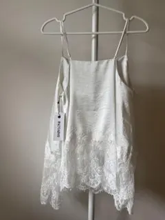 新品タグ付♡IENA Heriter/エリテ リバーレースキャミソール ホワイト