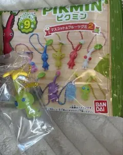 ピクミン マスコット＆フルーツグミ2 キーホルダー ヒカリピクミンのサムネイル