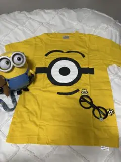 ミニオン Tシャツ ポップコーンバケット メガネ