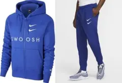 ナイキ スウッシュ ロゴ 刺繍　スウェット パーカー＆パンツ XL