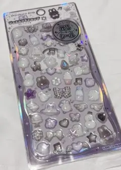 光るジュエルプチドロップ ストーン付き 正規品 カミオジャパン 白黒 しろくろ