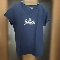 Eddie Bauer Vネック Tシャツ ネイビー レディース PMのサムネイル