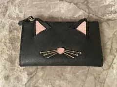 Kate Spade 猫モチーフ　二つ折り財布