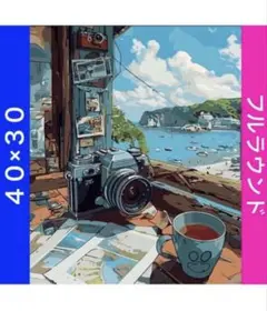 N-2052部屋から景色 ダイヤモンドアートキット ビーズ アート ハンドメイド