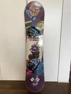 サロモン キッズ 板 110cm＆バートン キッズ ビンディング中古美品 キッズスノーボードセット☆120cm☆RIDE☆SALOMONビンディング